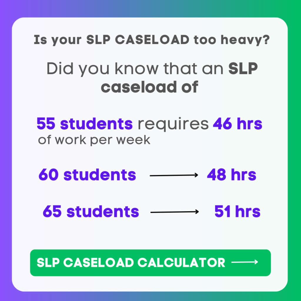 slp caseload caseload calculator Speech and Language Tests Language